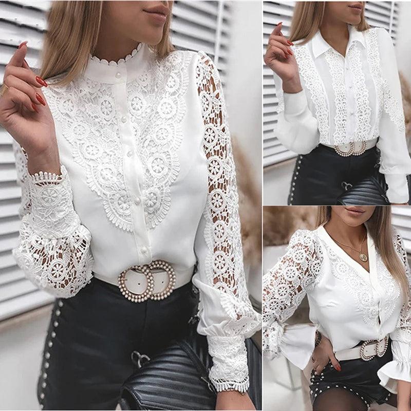 Blusa de negócios elegante