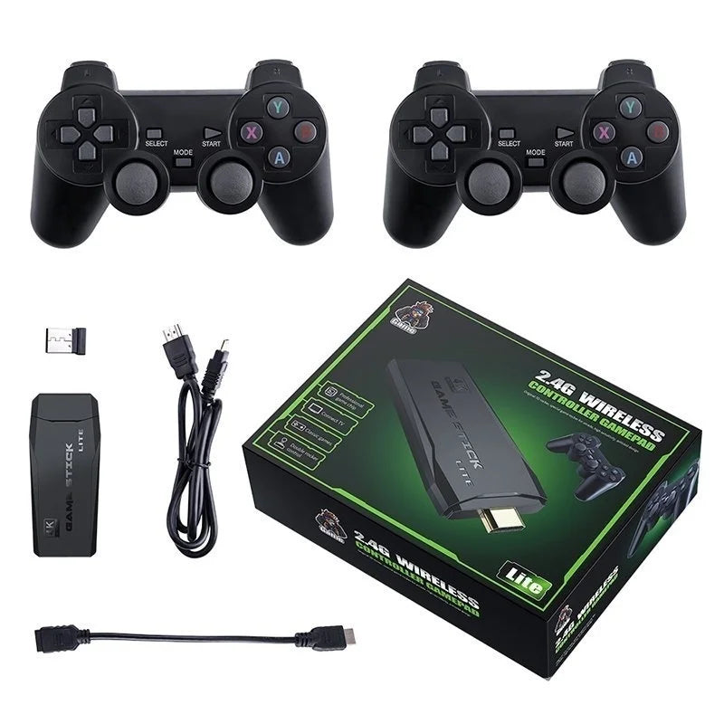 Videogame Stick com 10 Mil Jogos e 2 Controles Sem Fio