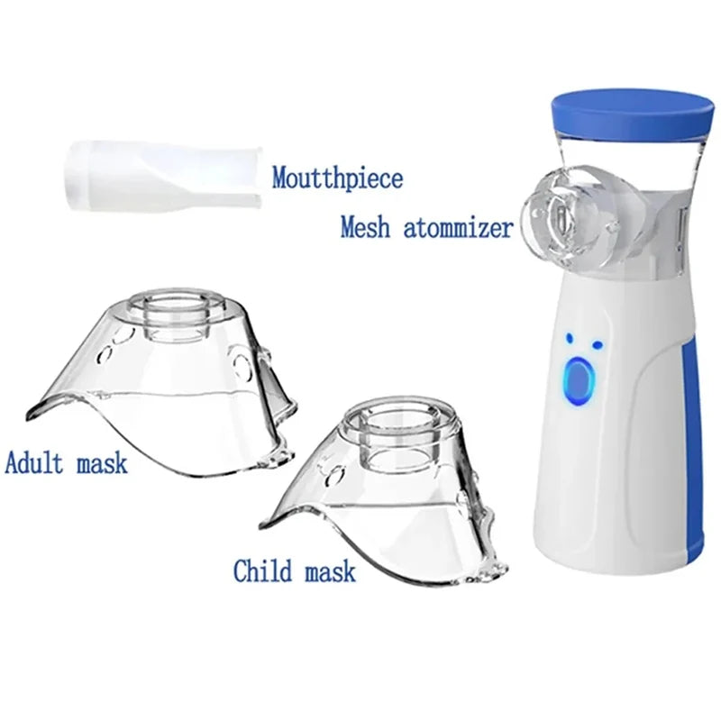 USB Medical Silent Mesh Nebulizer Handheld Asthma Inhaler Atomizer for Kids Adult Health Care Mini Portable Humidifier