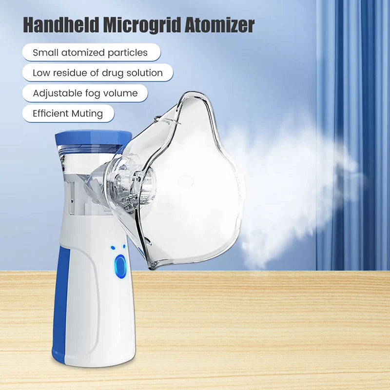 USB Medical Silent Mesh Nebulizer Handheld Asthma Inhaler Atomizer for Kids Adult Health Care Mini Portable Humidifier