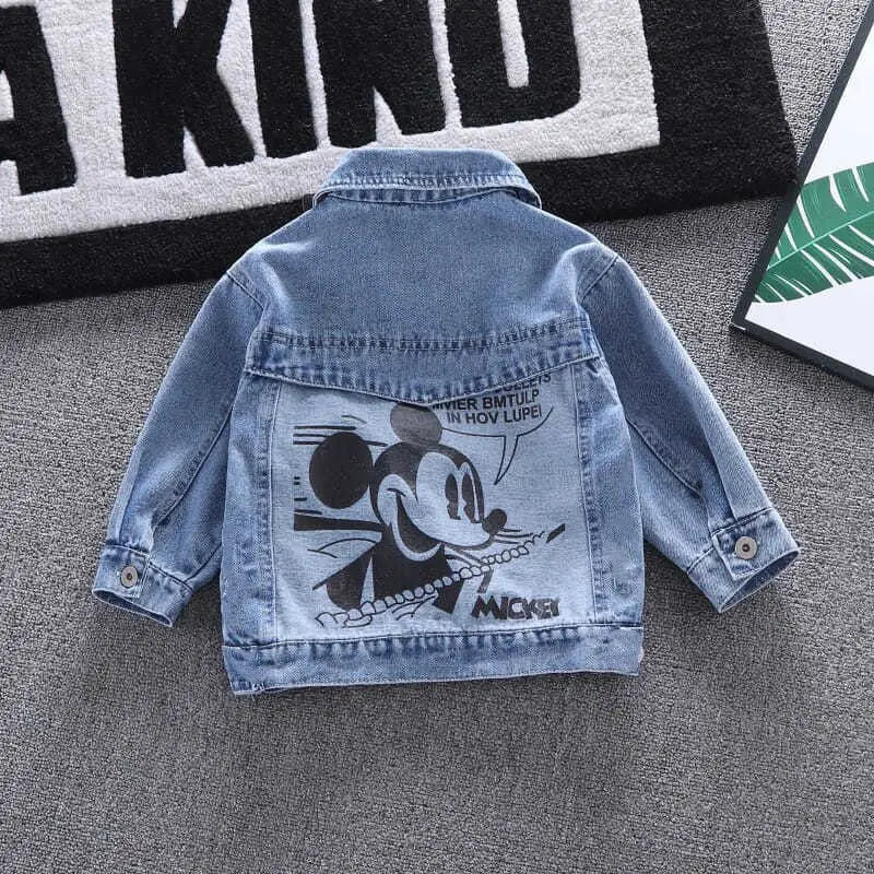 Jaqueta jeans infantil Mickey para meninos