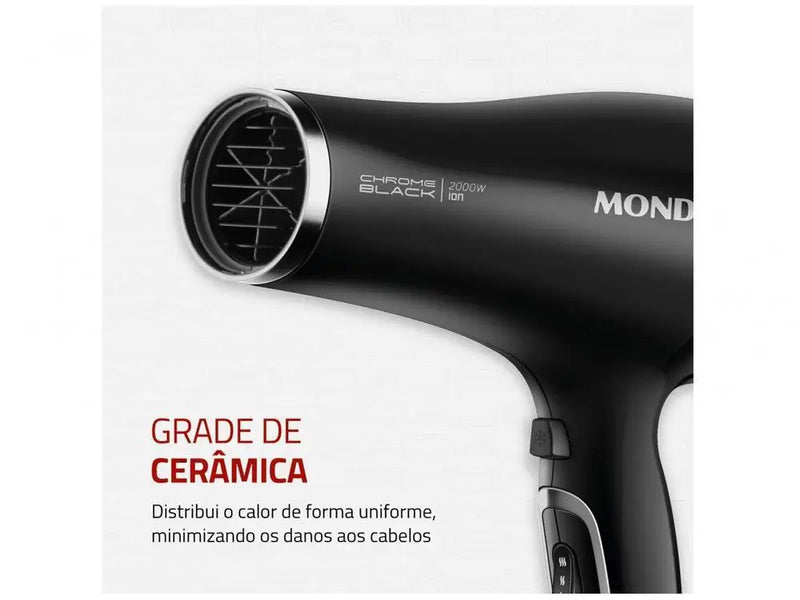 Secador de cabelo Mondial Tourmaline Ion Black-110V