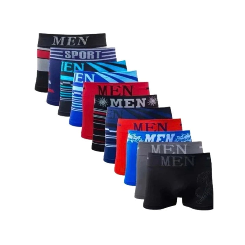 Kit C/10 Boxers Masculinos Microfibra-Core Variados