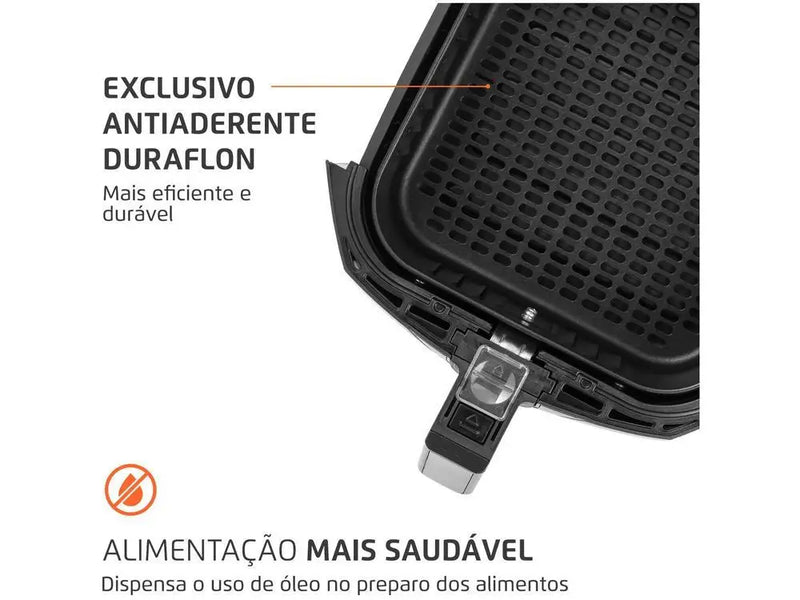 Fritadeira Elétrica Sem Óleo/Air Fryer Mondial Preta 4L com Timer - 110V